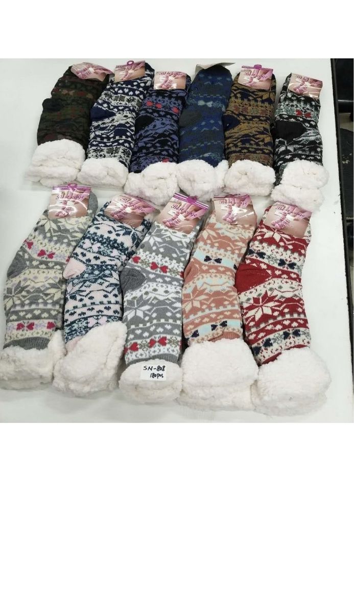 6 Pairs Of Thermal Socks - Winter Socks - Assorted Design & Colour
