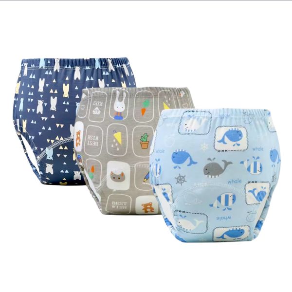 Toddler Potty Training Support Pants 3 Pack Whale