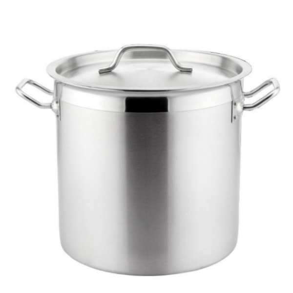 Stock Pot Stainless Steel Heavy Duty 6lt 20x20 cm