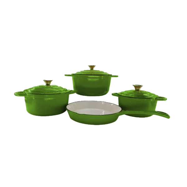 7 Piece Authentic Cast Iron Dutch Oven Cookware image