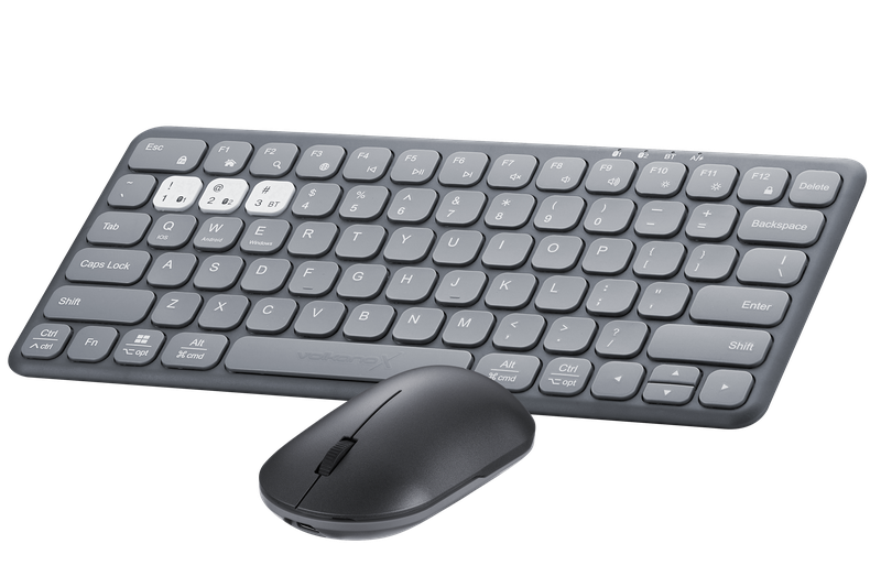 VolkanoX Blaze Wireless Keyboard and Mouse Combo (Bluetooth + 2.4 GHz)