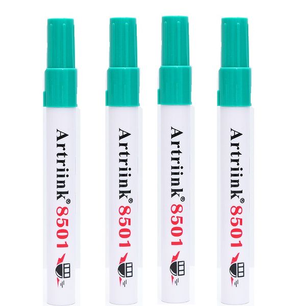 4PCS Green Whiteboard Oil-based Marker - Easy-to-Erase Whiteboard Pen