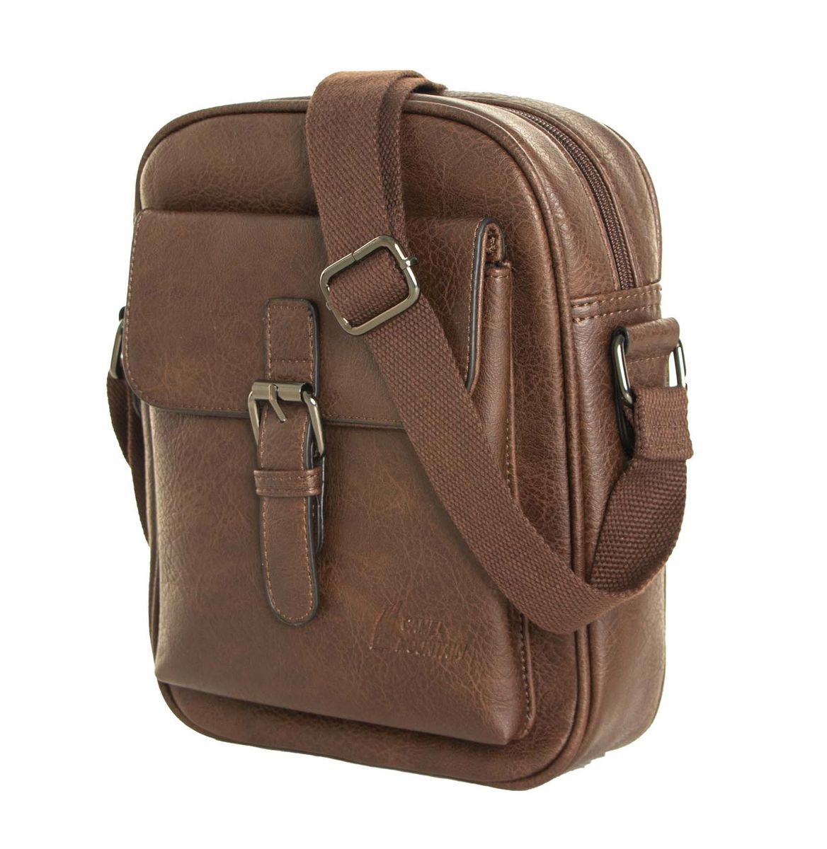 Camel Mountain Unsex Faux Leather Multifunctional Sling Bag