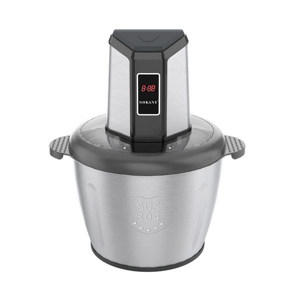 3L Electric Food Chopper with Stainless Steel Bowl
