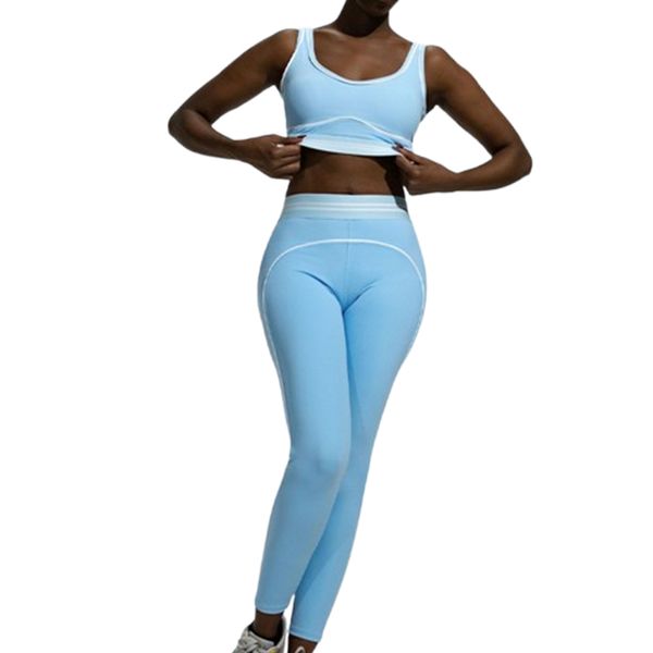 Sleeveless Tank Top and High-Waisted Pants 2-Piece Set