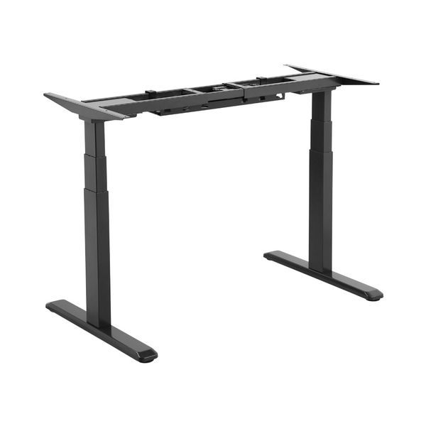 3-Stage Dual Motor Electric Sit-Stand Desk Frame- Black