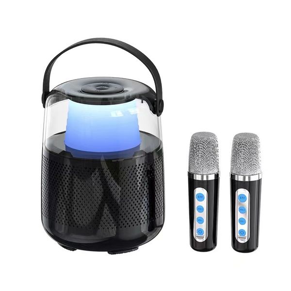 Powerful Wireless Bluetooth Speaker With Double Microphone RGB Light