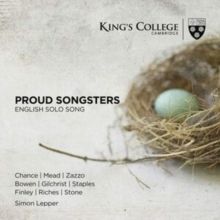 Proud Songsters: English Solo Song (CD / Album)