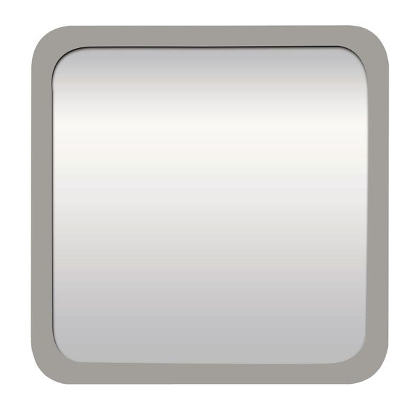 Mirror - Apollo Square Styled Framed Wall Mirror 90cm x 90cm - Grey