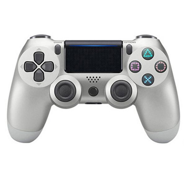 Wired Game Controller Compatible with PS4 (Silver)