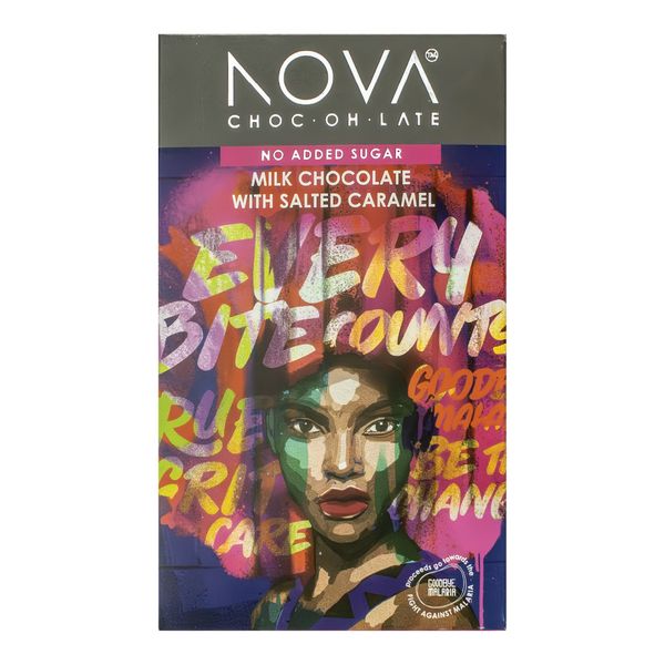 NOVA CHOCOLATE - Milk Chocolate with Salted Caramel 100g
