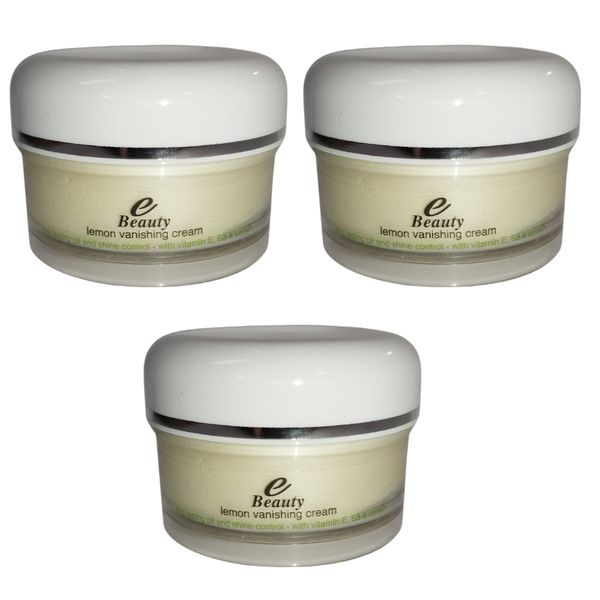 E-Beauty Vanishing Cream 50ml - Lemon Pack of 3