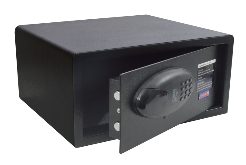 Sanlic Jaguar Black LED Smart Travel Digital Laptop Lock box 200X420X 370mm