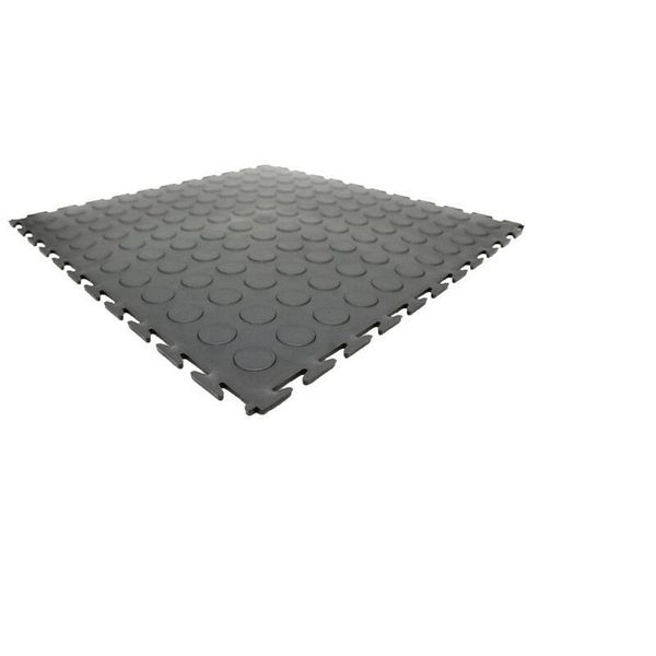 OMG PVC Interlocking Gym Tiles 10 SQM - 40 Pieces - Black