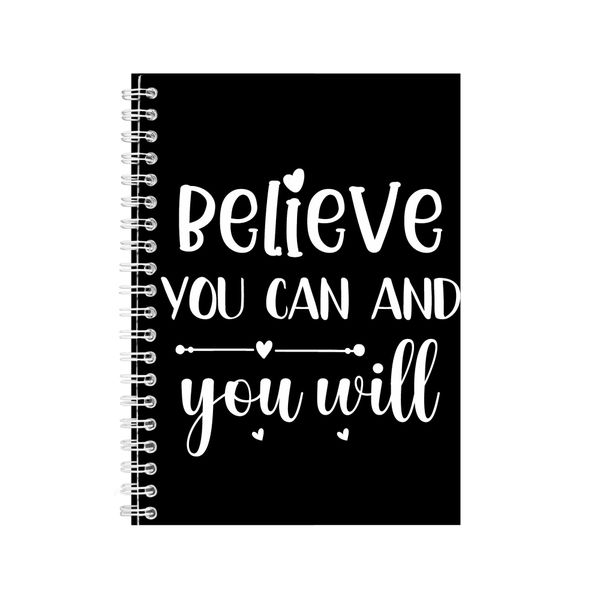 You will A5 Notebook Spiral Lined Small Business Graphic Notepad Gift 130