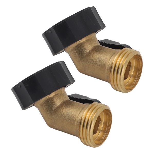 Brass Shut Off Valve 45 Garden Hose Connector
