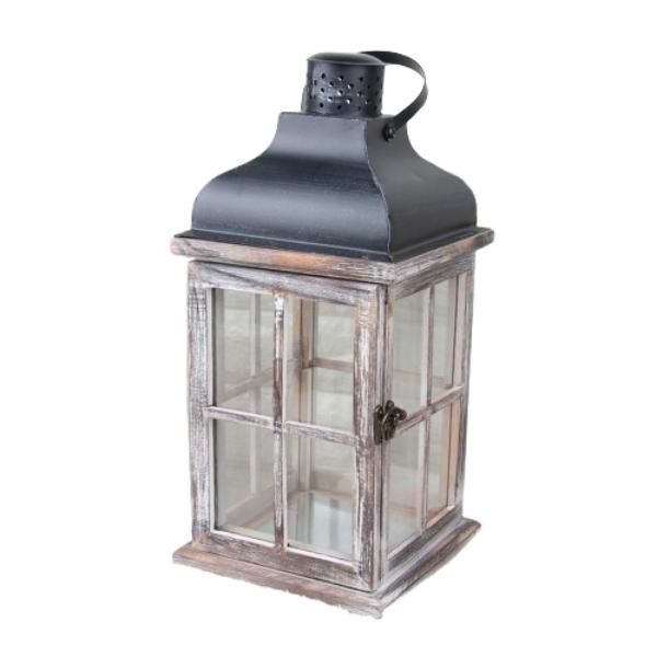European Styled Wooden Home Candleholder Lantern