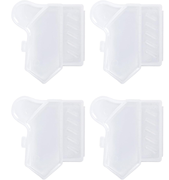 4 Pack Denture Toothbrush Protective Cases Portable Brush Covers
