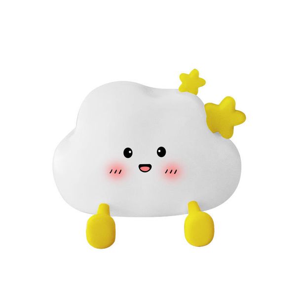 Cute Cloud Night Light Silicone Nursery USB Rechargeable Christmas