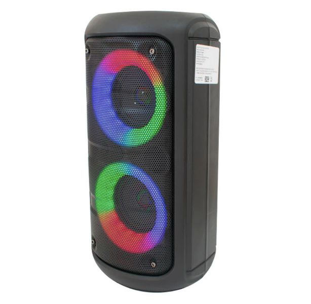 Portable RGB Colourful Lights Speaker, Double 3 inch Wireless Speaker