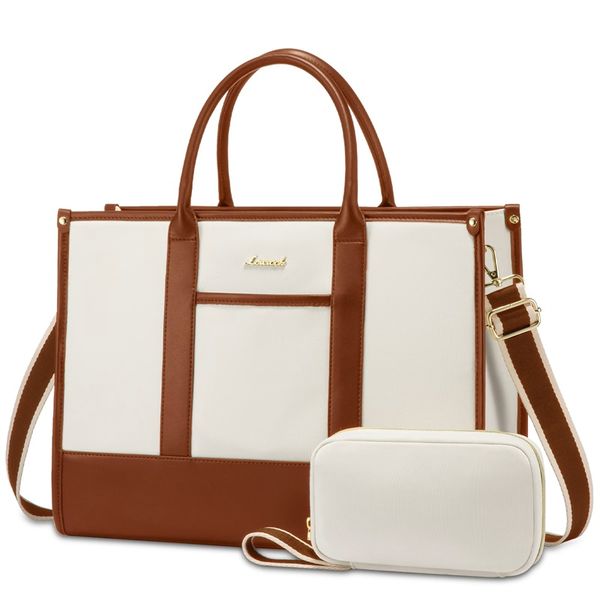 Women's Laptop Handbag 15.6 Inch - Water-Resistant with Tablet Compartment
