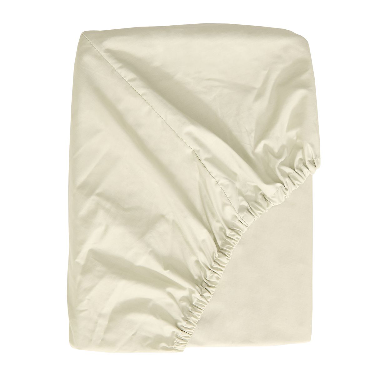 & Mason 200TC P/C Percale Fitted Sheet Extra Depth Stone