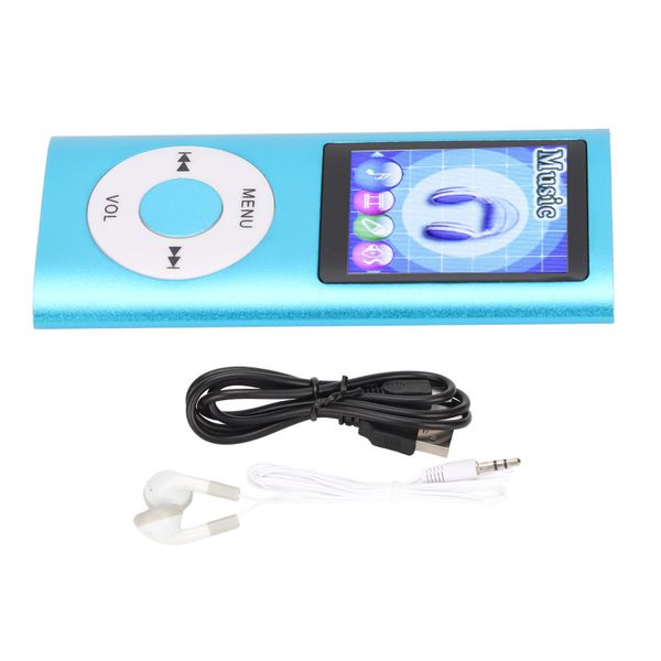 MP3 Player 1.8in Display Screen Multifunctional Portable Music Player Blue