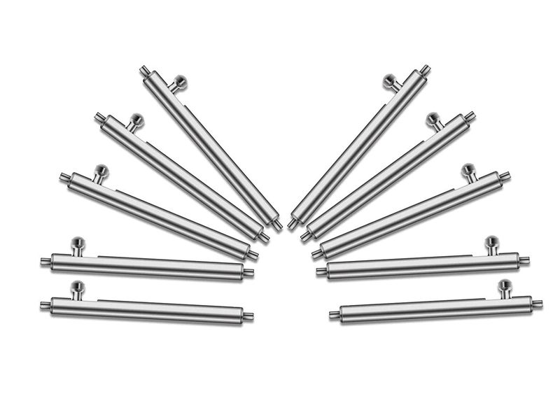 Quick Release Pins for 22mm Smartwatch Bands - (Set of 10)