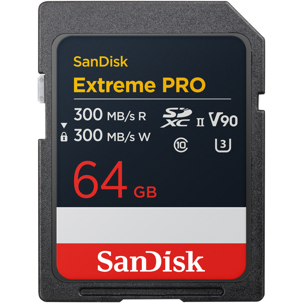 SanDisk Extreme PRO SD UHS-II (V90) Card - 64GB