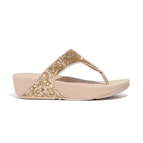 FitFlop Lulu Glitter Platino Shop Today. Get it Tomorrow