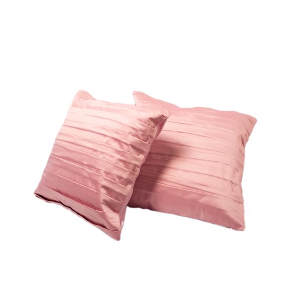 Pink pleated cushion
