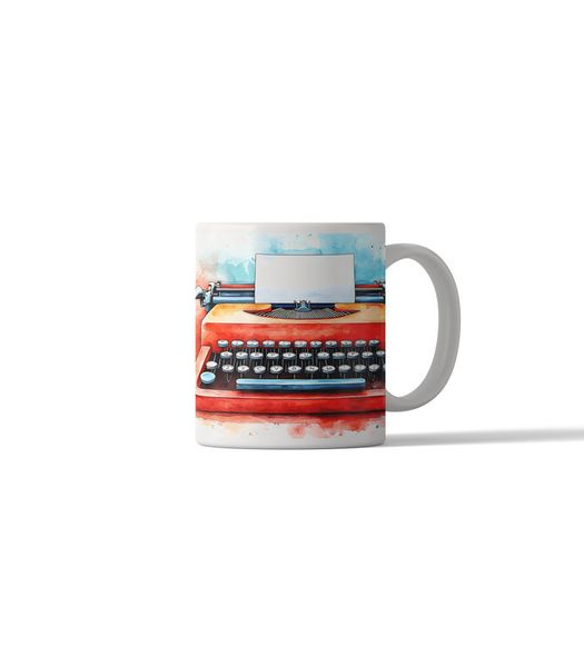 Retro Style Typewriter DSG 3 Printed Coffee Mug