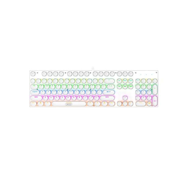 XO KB-07 RGB Suspended Mechanical Keyboard (Full-Size, 104-Key, USB Wired)