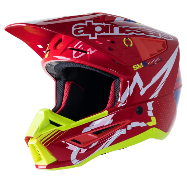 Alpinestars - S-M5 Action Helmet - Bright Red/White/Yellow