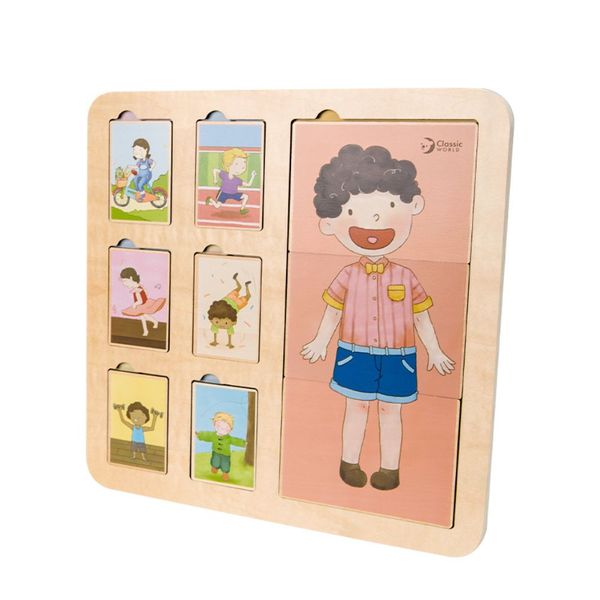 Classic World My Body - 3-Layer Wooden Puzzle: 19 Pieces
