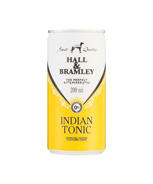 Hall &amp; Bram Tonic Water Can 200ml x 24