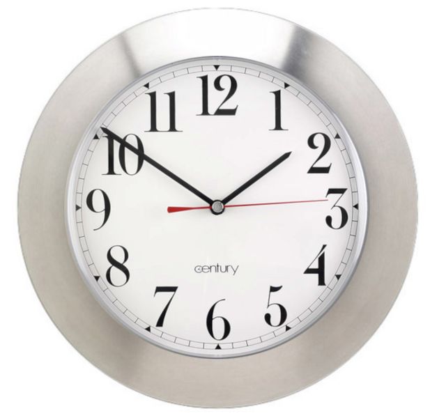 Century Clocks Star Aluminium 30cm