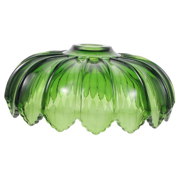Decor Vintage Green Glass Hanging Pendant Lampshade - 25.5cm