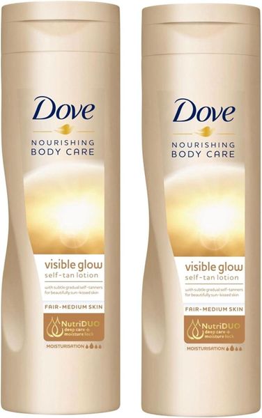 Dove Summer Glow Self Tan Body Lotion Fair To Medium 250 ml - Pack Of 2