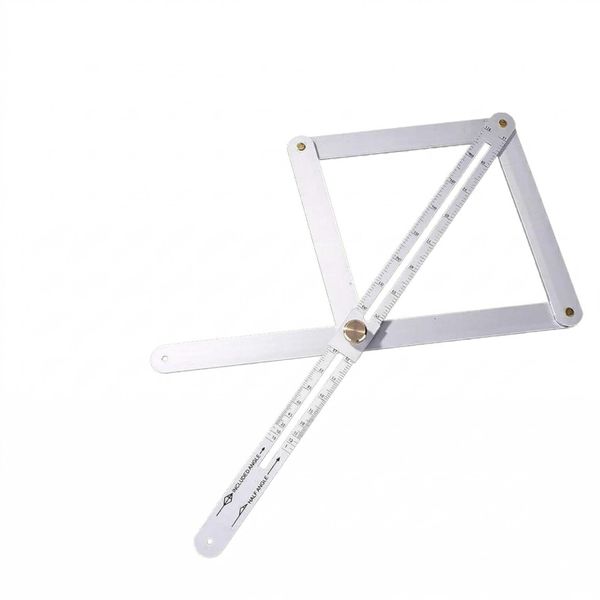 Aluminum Diagonal Square Ruler &amp; Miter Saw Protractor - 10 -170