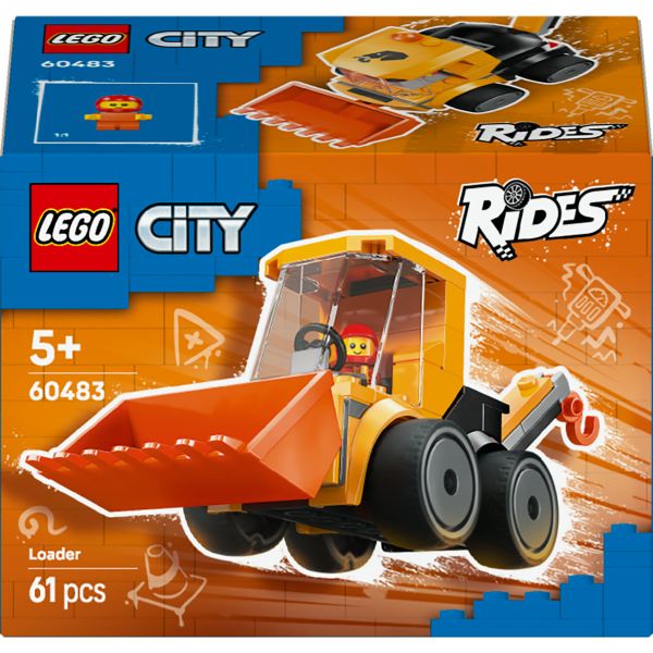 LEGO® City Rides – Construction Loader Toy Building Set 60483