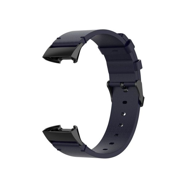 Faux Leather Strap Compatible with Fitbit Charge 4 / 3 / 3 SE Strap-Navy