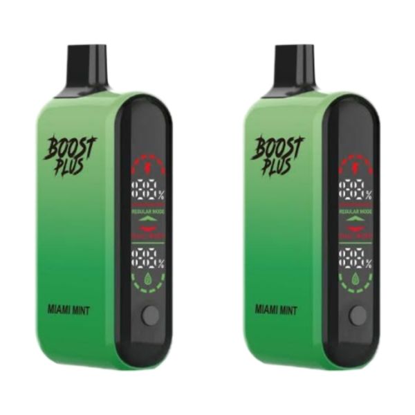 Boost Plus 20000 Puffs Disposable Vapes - Miami Mint (Pack of 2)