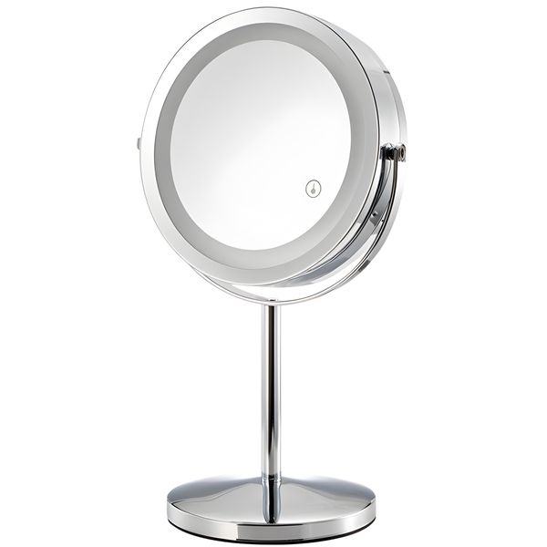 7" Lighted Makeup Mirror 1X/5X Magnifying Double Sided Cosmetic Mirror