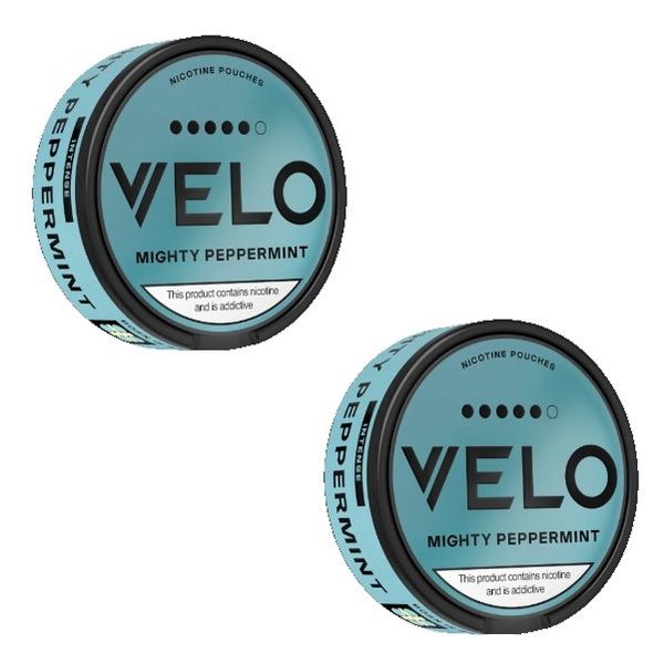 Velo Slim Nicotine Pouches - Mighty Peppermint - 2 Pack 14mg (40 Pouches)