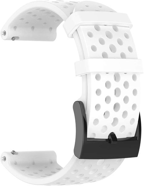 Silicone Mesh Strap Compatible with Suunto 9-White