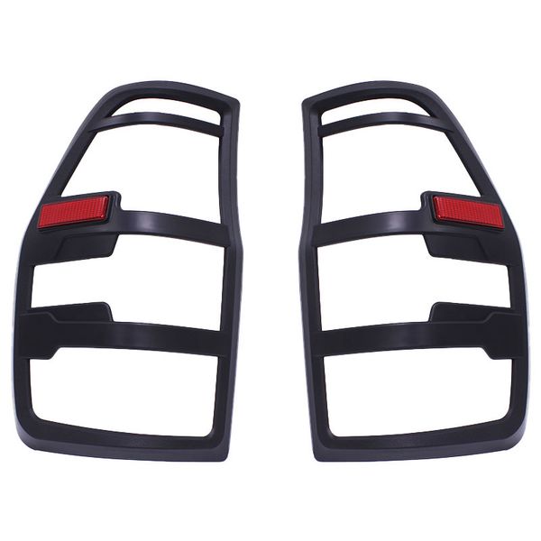 Tail Light Trims with Reflector Compatible-Ford Ranger2012+ -Matt Black-Set