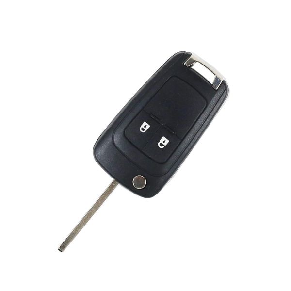 Compatible Chevrolet Remote Key Case &amp; Blade (2 Button, HU100 Blade)