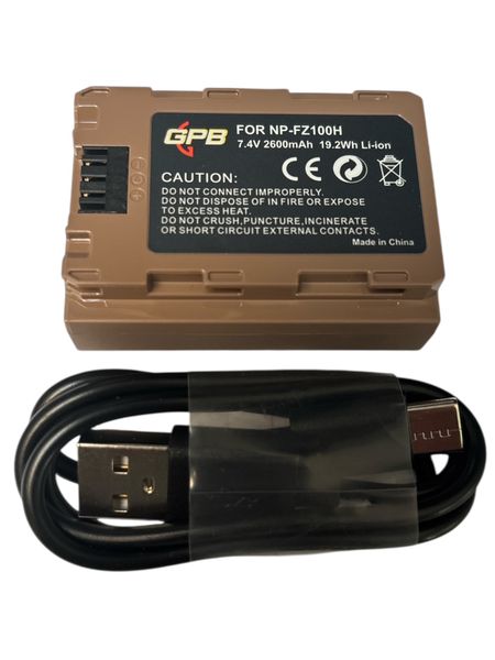 NP-FZ100 Battery for Sony with Type C Direct Chargeable Port