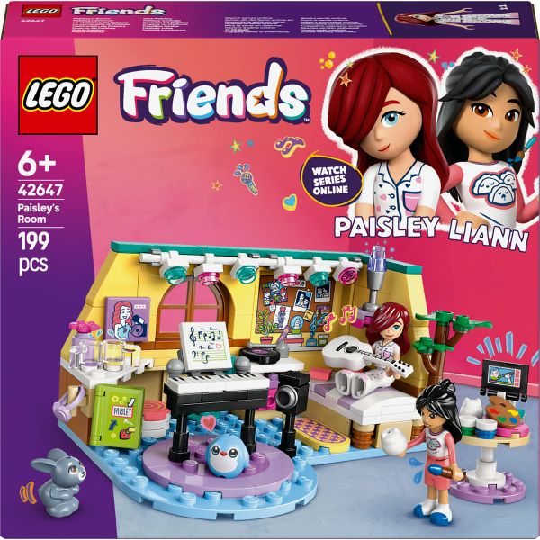 LEGO® Friends Paisley’s Room Pretend Play Bedroom Playset 42647